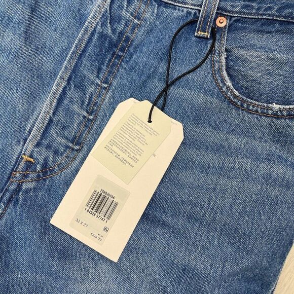 Levis Ribcage Straight Ankle Jeans Womens 32x27 Medium Wash High Rise 726930056 - Picture 7 of 10